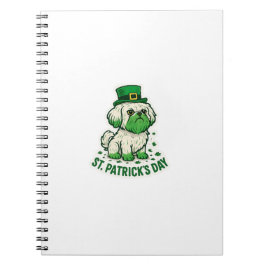 Groene Leprechaun Shih Tzu St.Patrick's Day Notitieboek