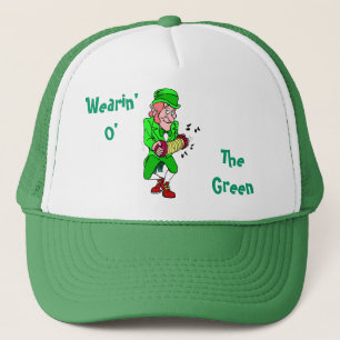 Groene Leprechaun St. Patty's Hoed Trucker Pet