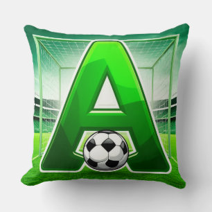 ⚽ Groene Letter A Voetbal Logo Stadion Doel Sporte Kussen