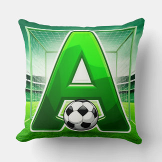 ⚽ Groene Letter A Voetbal Logo Stadion Doel Sporte Kussen