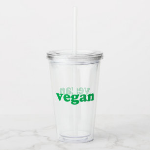 groene letters acryl drinkbeker