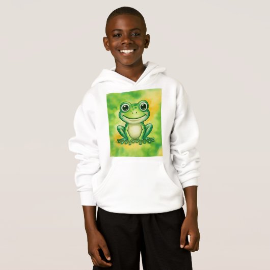 Groene leuke kikker (Voorkant volledig)