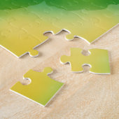 Groene leuke kikker legpuzzel (Zijkant)