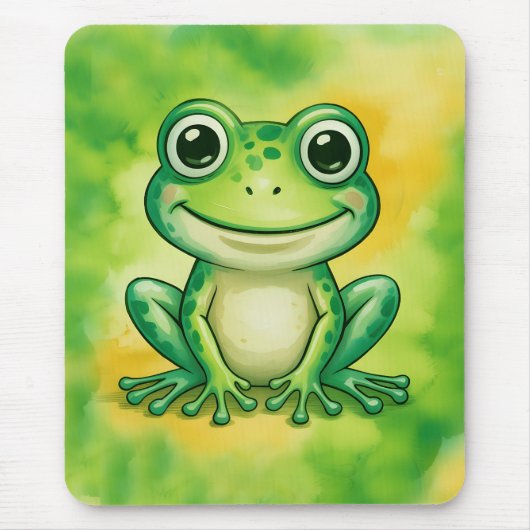 Groene leuke kikker muismat (Voorkant)