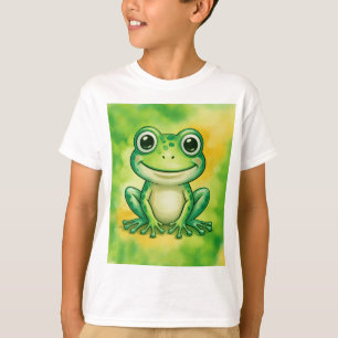 Groene leuke kikker t-shirt