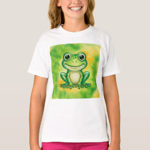 Groene leuke kikker t-shirt