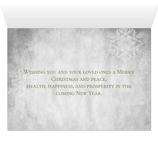 Groene Leuke Sneeuwman Vakantie Groet Kaart (Binenzijde Horizontaal (Onderkant))