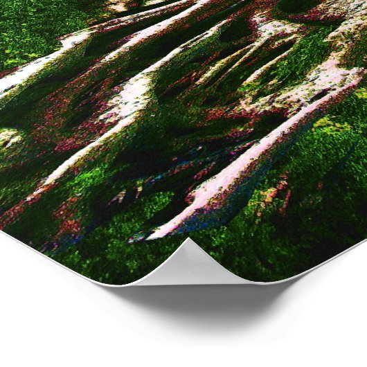 Groene levensboom poster (Hoek)