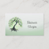 Groene levensboom visitekaartje (Voorkant)