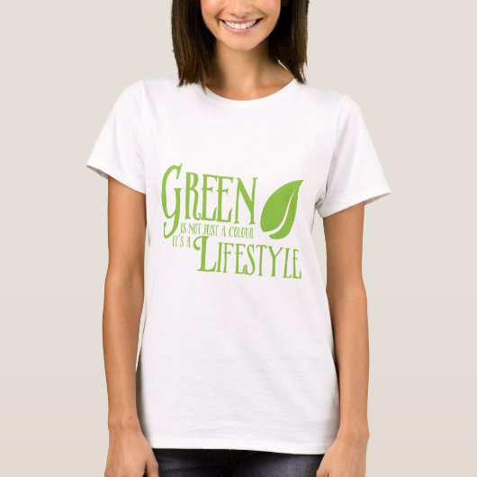 groene levensstijl.png t-shirt (Voorkant)