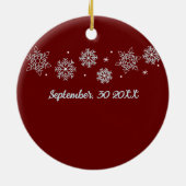 Groene levertransplantatie overlevende aangepaste keramisch ornament (Achterkant)