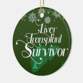 Groene levertransplantatie overlevende aangepaste  keramisch ornament (Links)