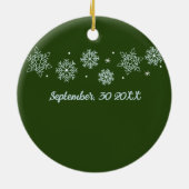 Groene levertransplantatie overlevende aangepaste  keramisch ornament (Achterkant)