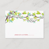 Groene leves Knoted Love Trees Spring Wedding Plaatskaartje (Voorkant)