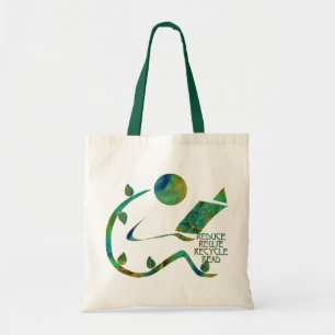 Groene lezer 4R-tas Tote Bag