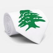 Groene Libanese cedar-boom Stropdas (Opgerold)