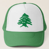 Groene Libanese cedar-boom Trucker Pet (Voorkant)