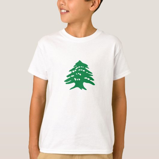 Groene Libanonceder T-shirt (Voorkant)