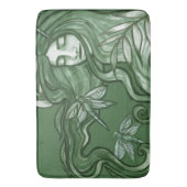 Groene Libel Godin Kunst Libellen Badmat (Voorkant Verticaal)
