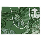 Groene Libel Godin Kunst Libellen Groot Cadeauzakje (Achterkant)