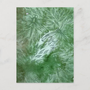 Groene Libellen Libellenliefhebbers Briefkaart
