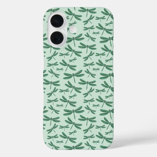 Groene libellen patroon Case-Mate iPhone case (Achterkant)