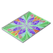 Groene lichte bladeren notitieboek (Linkerzijde)