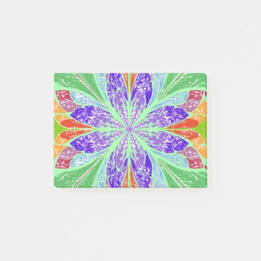 Groene lichte bladeren post-it® notes (Voorkant)