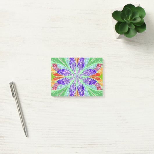 Groene lichte bladeren post-it® notes (Kantoor)