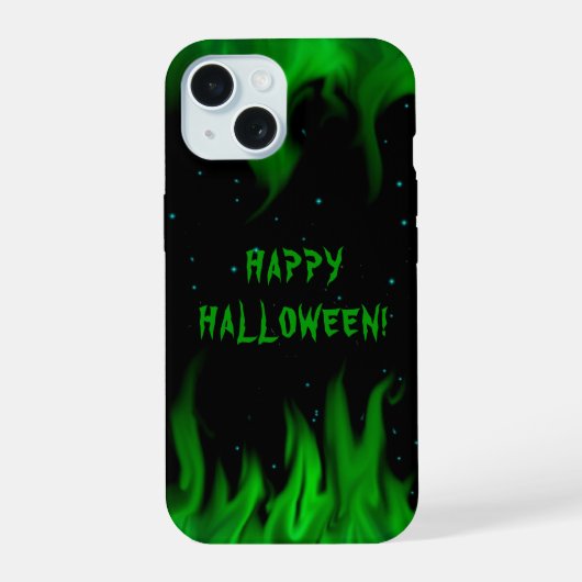 Groene lichten in de Starlight Sky iPhone 15 Case (Achterkant)