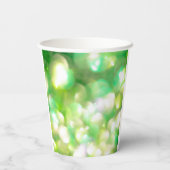 Groene lichten papieren bekers (Achterkant)