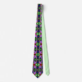 Groene lichten trendy modieus stropdas (Voorkant)