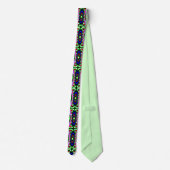 Groene lichten trendy modieus stropdas (Achterkant)