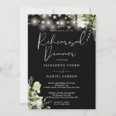 Groene lichten Zwart en wit proef diner Kaart (Voorkant)