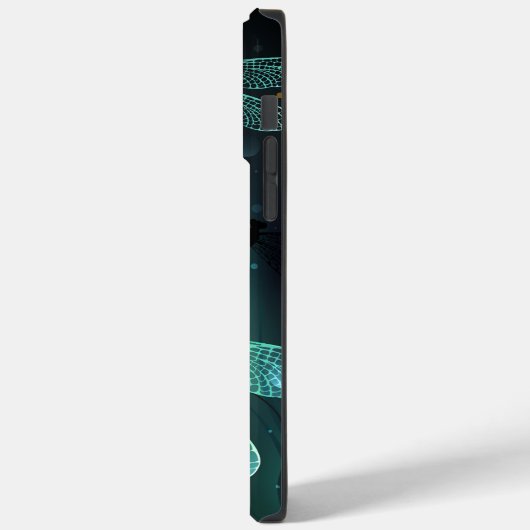 Groene lichtgevende libel vlucht Case-Mate iPhone case (Achterkant / Links)