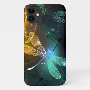 Groene lichtgevende libel vlucht Case-Mate iPhone case