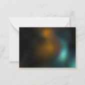 Groene lichtgevende libel vlucht notitiekaartje (Achterkant)