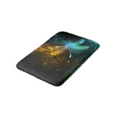 Groene lichtgevende libelvlucht badmat (Gekanteld)