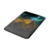 Groene lichtgevende libelvlucht badmat (Gekanteld)