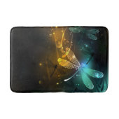 Groene lichtgevende libelvlucht badmat (Voorkant)