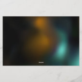 Groene lichtgevende libelvlucht briefpapier (Achterkant)