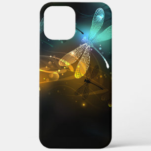 Groene lichtgevende libelvlucht Case-Mate iPhone case