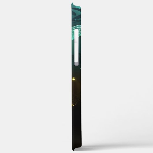 Groene lichtgevende libelvlucht Case-Mate iPhone case (Achterkant / Links)