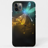 Groene lichtgevende libelvlucht Case-Mate iPhone case (Achterkant)