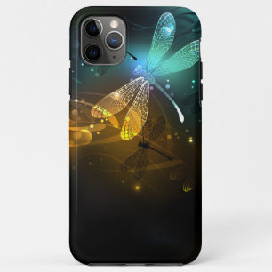 Groene lichtgevende libelvlucht Case-Mate iPhone case