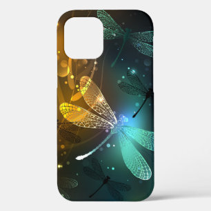 Groene lichtgevende libelvlucht Case-Mate iPhone case
