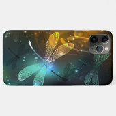 Groene lichtgevende libelvlucht Case-Mate iPhone case (Achterkant (horizontaal))
