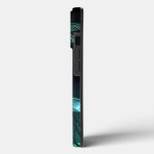 Groene lichtgevende libelvlucht Case-Mate iPhone case (Achterkant / Links)