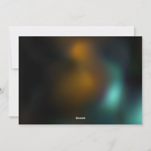 Groene lichtgevende libelvlucht feestdagenkaart (Achterkant)