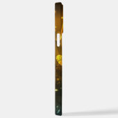 Groene lichtgevende libelvlucht iPhone hoesje (Rechterkant)